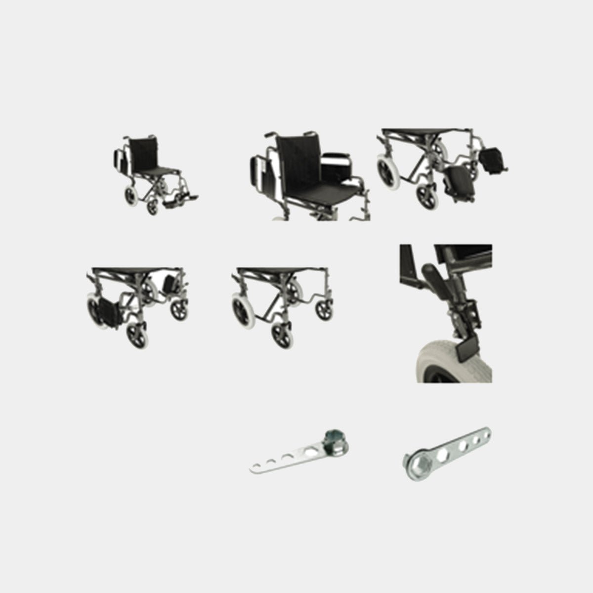 Alerta Crash Tested Car Transit Wheelchair - Image 2